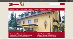 Desktop Screenshot of loewen-hotel.de